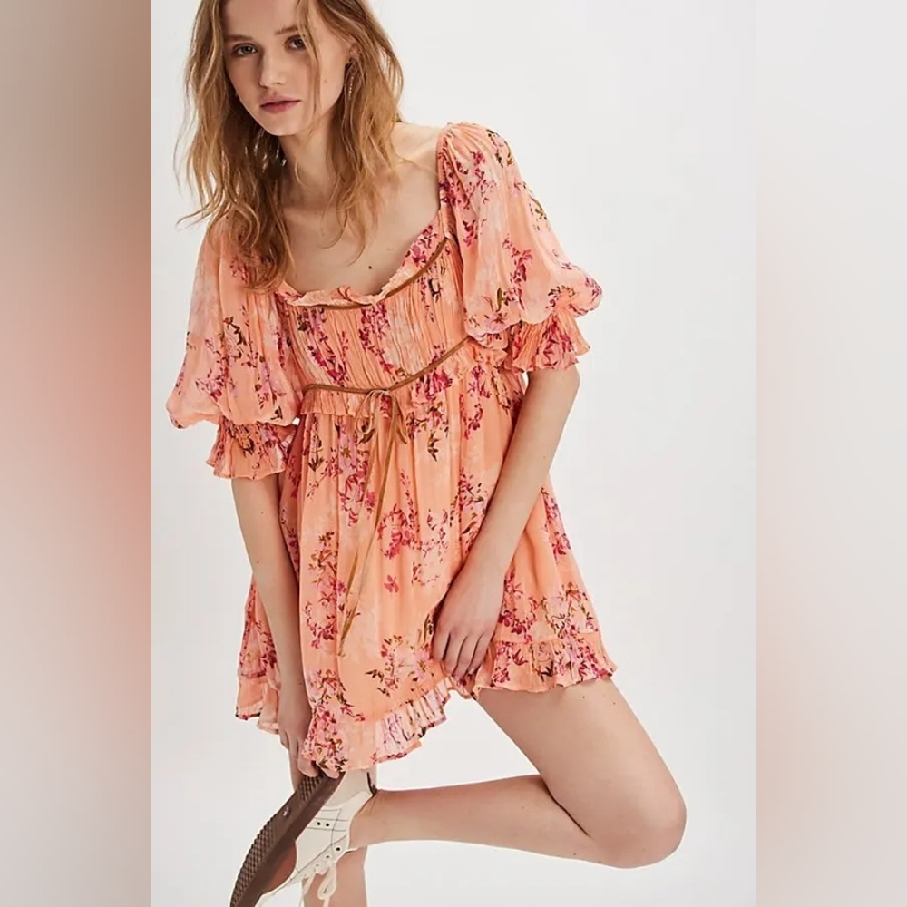 Free People Marney Mini Dress Size L New Without Tags